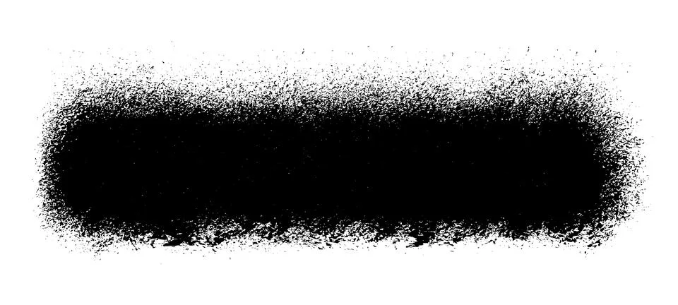 Black roller texture isolated on white background Illustrazione stock