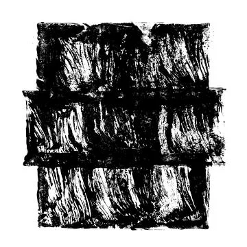 Black roller texture isolated on white background Illustrazione stock