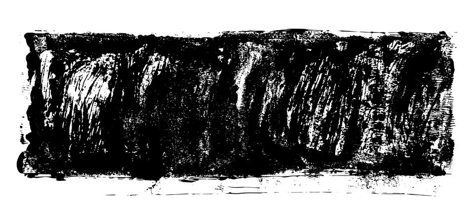 Black roller texture isolated on white background Stock Illustration