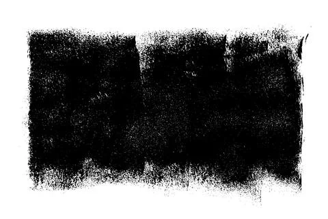 Black roller texture isolated on white background Illustrazione stock