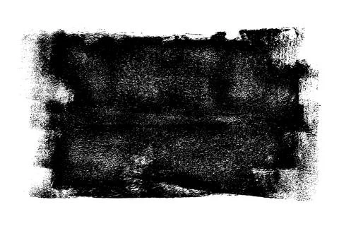 Black roller texture isolated on white background Illustrazione stock