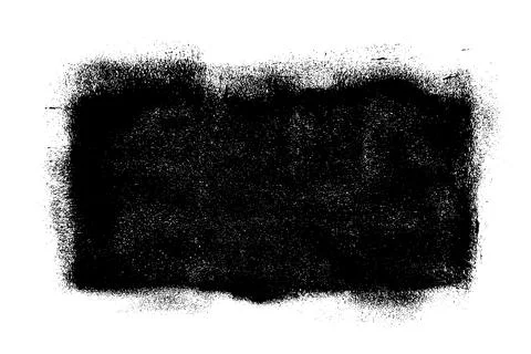 Black roller texture isolated on white background Illustrazione stock