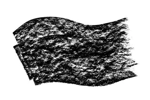 Black roller texture isolated on white background Stock Illustration