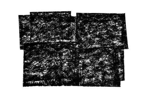 Black roller texture isolated on white background Stock Illustration