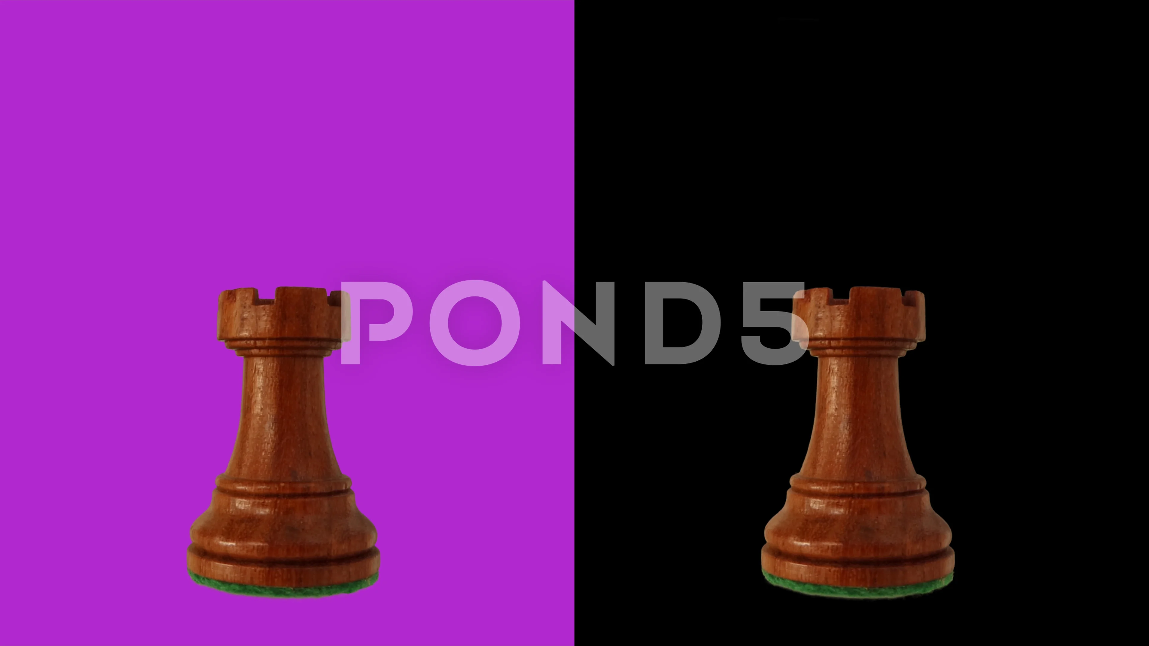 Black Rook Chess Piece Button