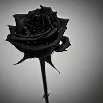 Black rose Illustrazione stock