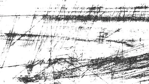 Black Rough Grunge Scratch Texture on White Vector Stock Illustration