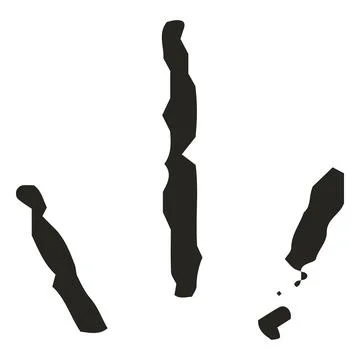 Black rough lines, hand drawn with pencil or marker, abstract childish drawing. Stock Illustration