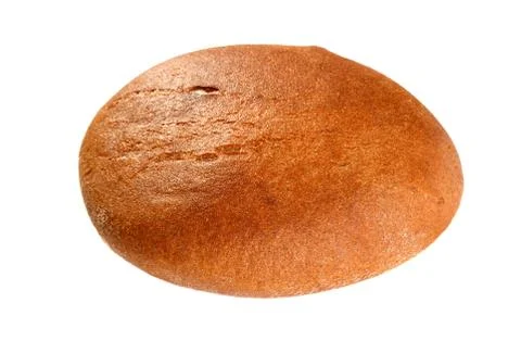 Black round bread isolated on a white background Stock Photos