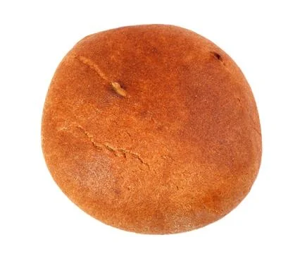 Black round bread isolated on a white background Stock Photos