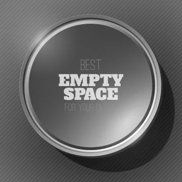 Black Round Frame Illustrazione stock