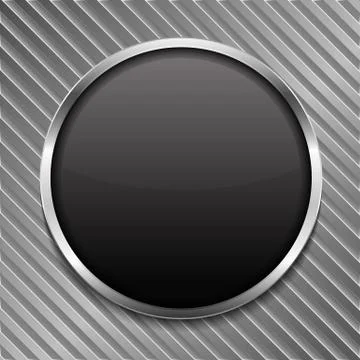 Black Round Frame Stock Illustration