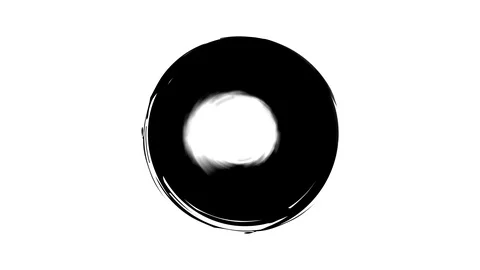 A black round stain of paint appears Stock Footage 113561833