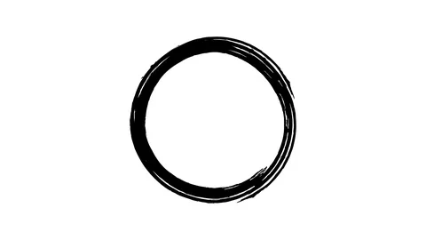 A black round stain of paint appears Stock-Footage 113562273