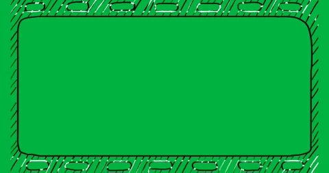 Black rounded rectangle featuring white patterned border remaining static on 库存影片 317284203