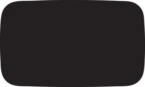 Black Rounded Rectangle Shape 库存插图