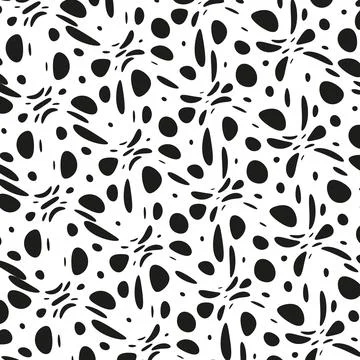 Black rounded shapes in the pattern. イラスト素材