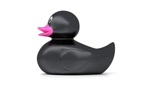 Black rubber duck An image of a nice black rubber duck Copyright: xZoonar.... Stock Photos