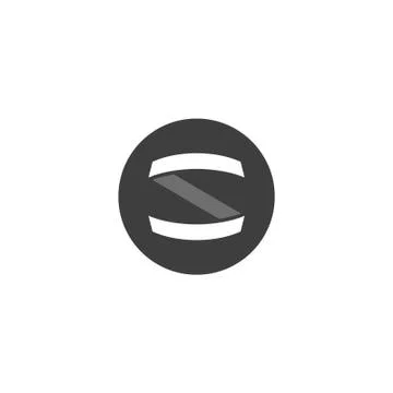 Black S letter Stock Illustration