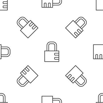 Black Safe combination lock icon isolated on white background. Combination Stock Illustration