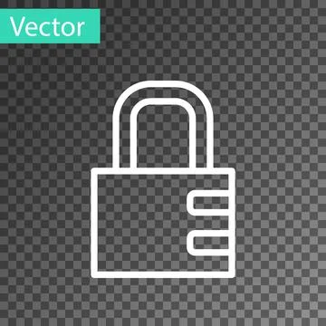 Black Safe combination lock icon isolated on transparent background. Combination 스톡 일러스트