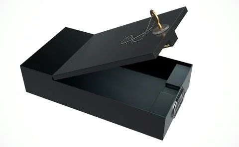 Black Safe Deposit Box Stock Illustration