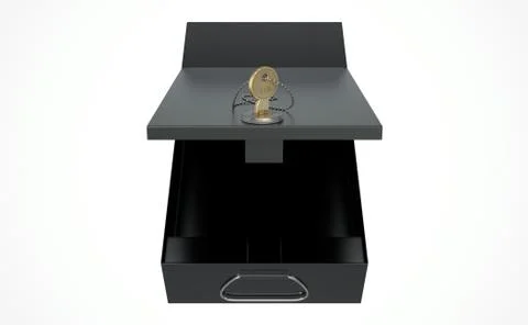 Black Safe Deposit Box イラスト素材