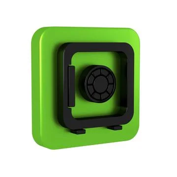 Black Safe icon isolated on transparent background. The door safe a bank va.. Stock-Illustration