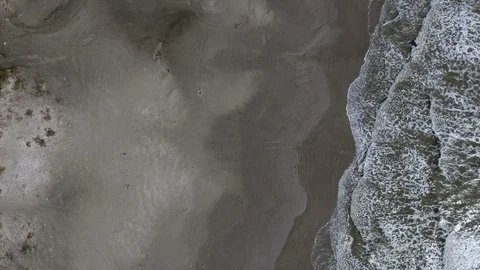 Black sand beach drone Stock Footage 101216643