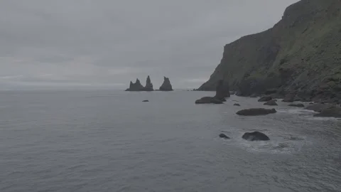 BLACK SAND BEACH Video stock 328152217