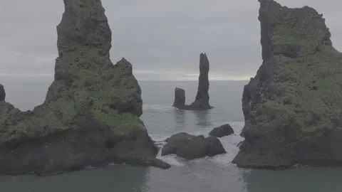 BLACK SAND BEACH Video stock 328152235