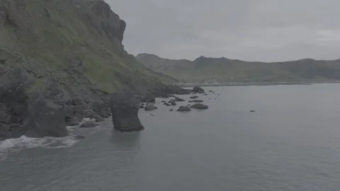 BLACK SAND BEACH Stock-Footage 328152257