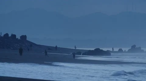 Black Sand Beach Time-lapse 動画素材 55455405