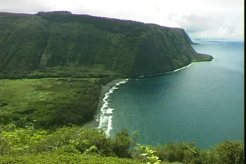 Black Sand Beach-ws Video stock 816481