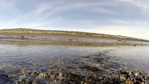 Black Sand Dunes In Eyrarbakki south coast. Iceland Stock Footage 118314545