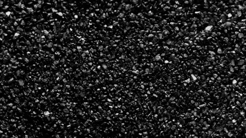 Black sand moving. Stock Footage 219852215