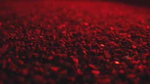 Black sand particles start to move through vibrations of sound. Cymatic Stock Footage 119966560