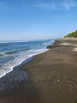 Black sand Stock Photos