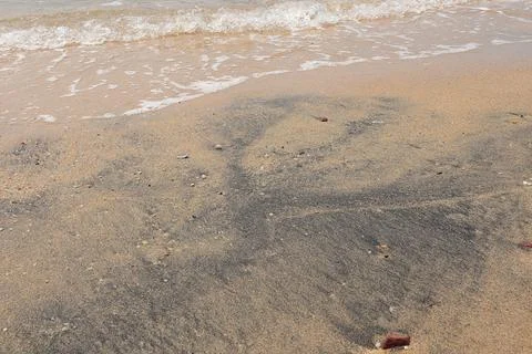 Black sand texture Stock Photos