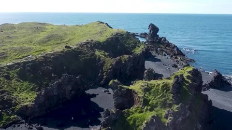 Black Sands of Reynisfjara Stock Footage 341283922