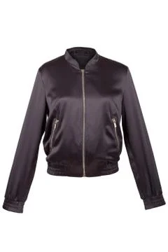 Black satin jacket Stock Photos