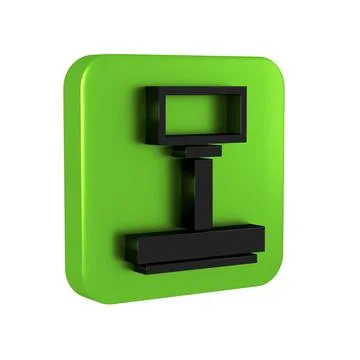 Black Scale icon isolated on transparent background. Logistic and delivery... 스톡 일러스트