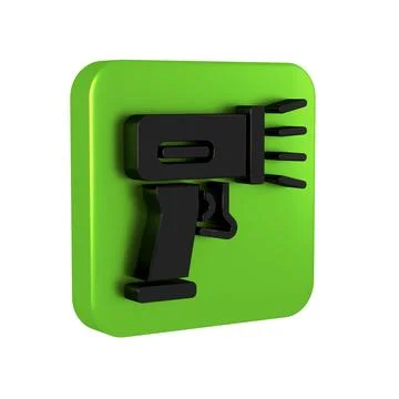 Black Scanner scanning bar code icon isolated on transparent background. Ba.. 스톡 일러스트