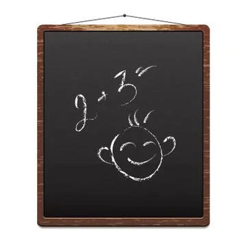 Black School board Stock Illustration