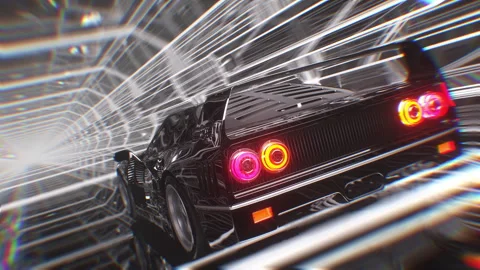 Black Sci Fi Car Vídeos de archivo 265799489