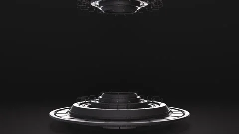 Black Sci-Fi Structure Stock-Footage 263927438