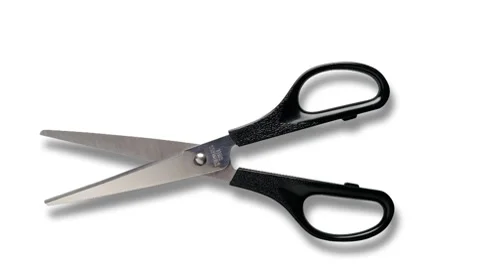 Black scissors Stockbeeldmateriaal 8837179