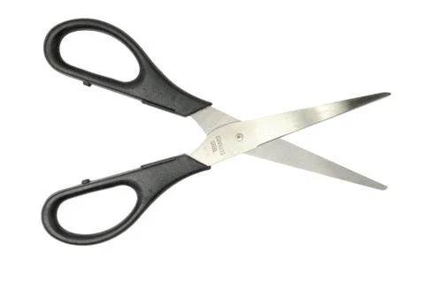 Black scissors isolated Foto stock