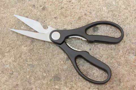 Black scissors Stock Photos
