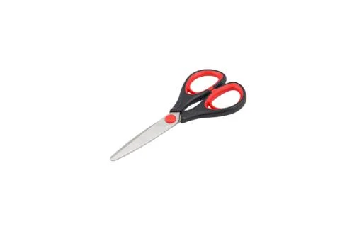 Black scissors  on white background Stock Photos